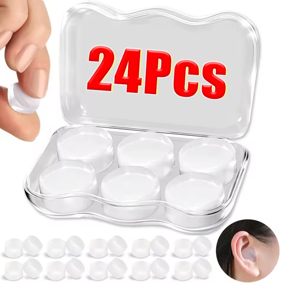 Waterproof Swimming Earplugs Silicone - سدادات أذن من جل السيليكون الناعم