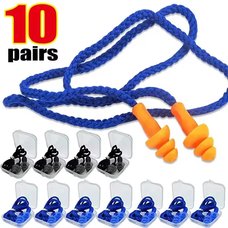 Waterproof Swimming Earplugs Silicone - سدادات أذن ناعمة مضادة للضوضاء، مقاومة