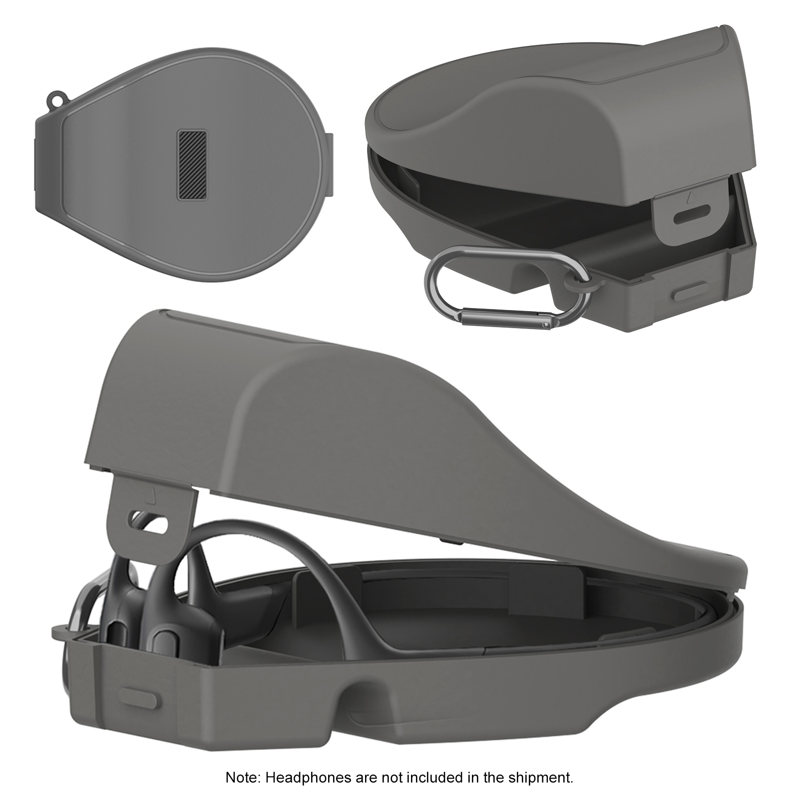 Hard Travel Case Bone Conduction Earphones - حافظة سماعات أذن صلبة لـ Shokz