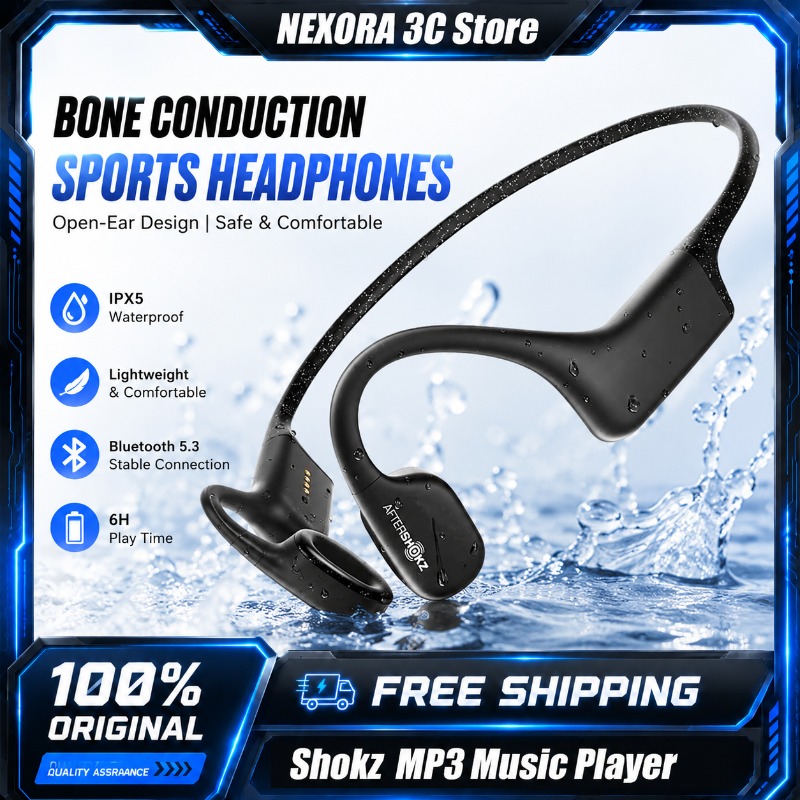 Swimming Bone Conduction Earphones Ip68 Mp3 - سماعات شوكز أوبن سويم S700 بتقنية