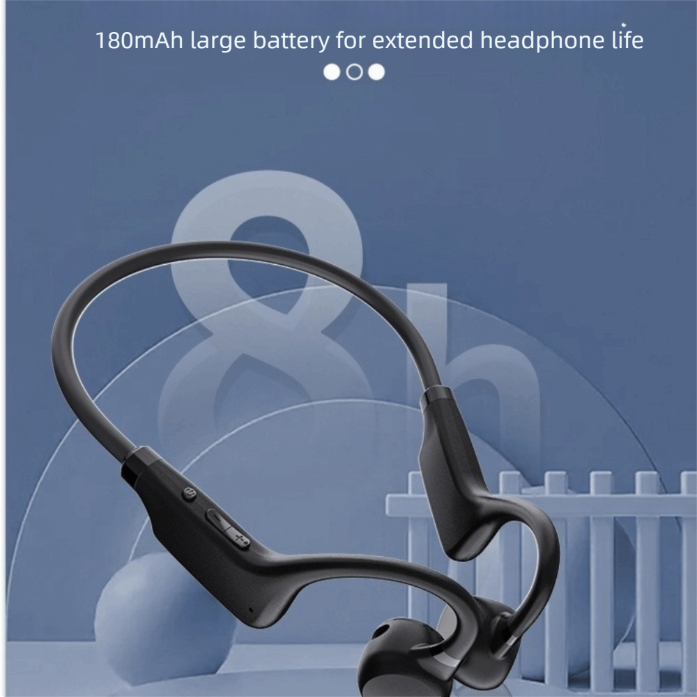 Bone Conduction Headphones Bluetooth 5.3 - سماعات رأس لاسلكية بتقنية البلوتوث 5.3،