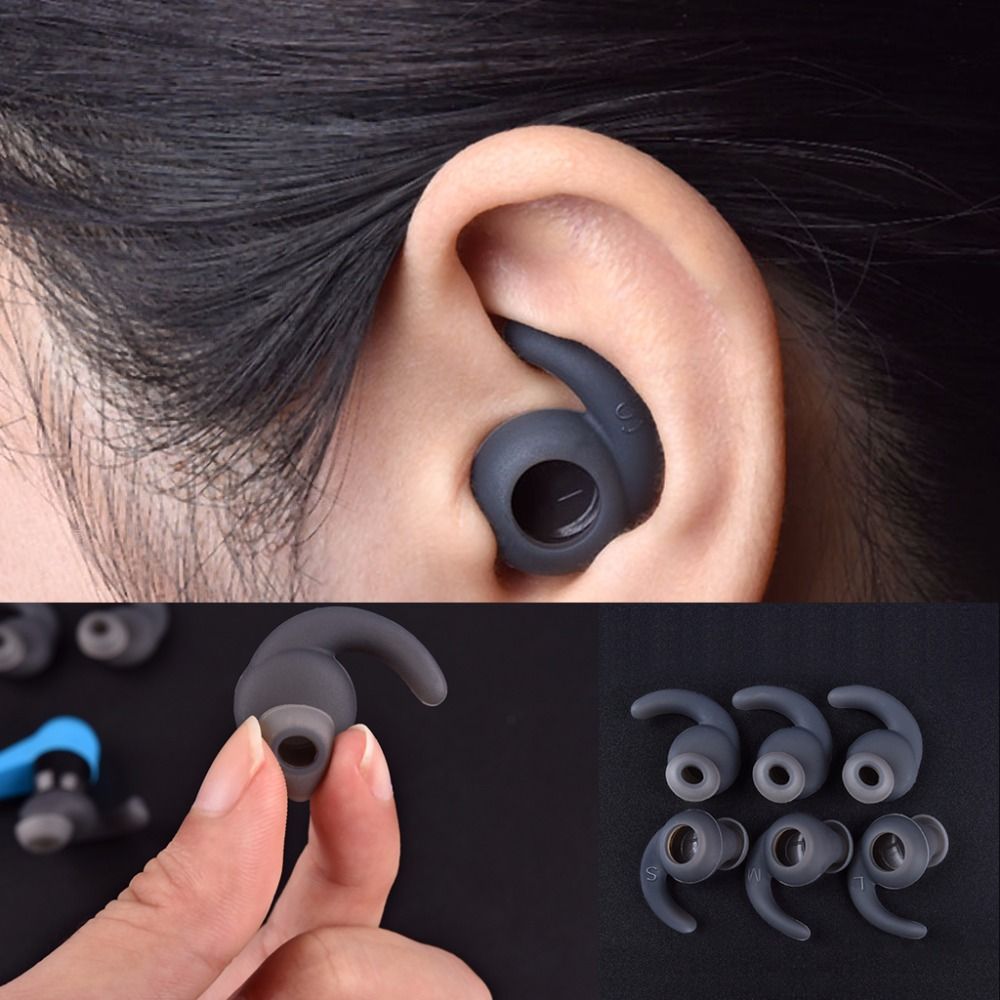 Silicone Ear Hooks Sports Headphones - غطاء رأس رياضي من السيليكون ،
