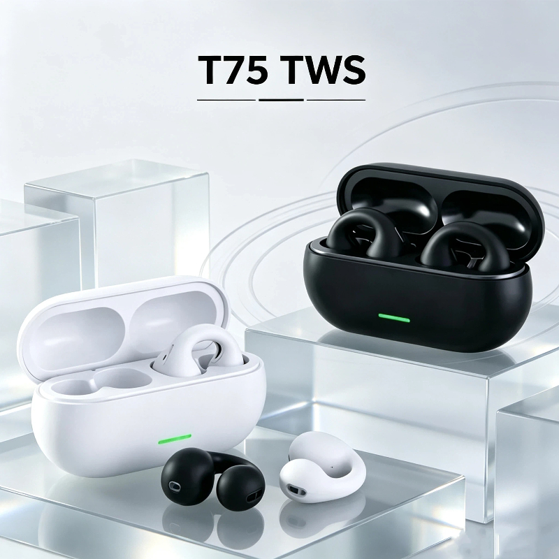 Bone Conduction Headphones Bluetooth 5.3 - سماعة رأس لاسلكية بتقنية البلوتوث T75