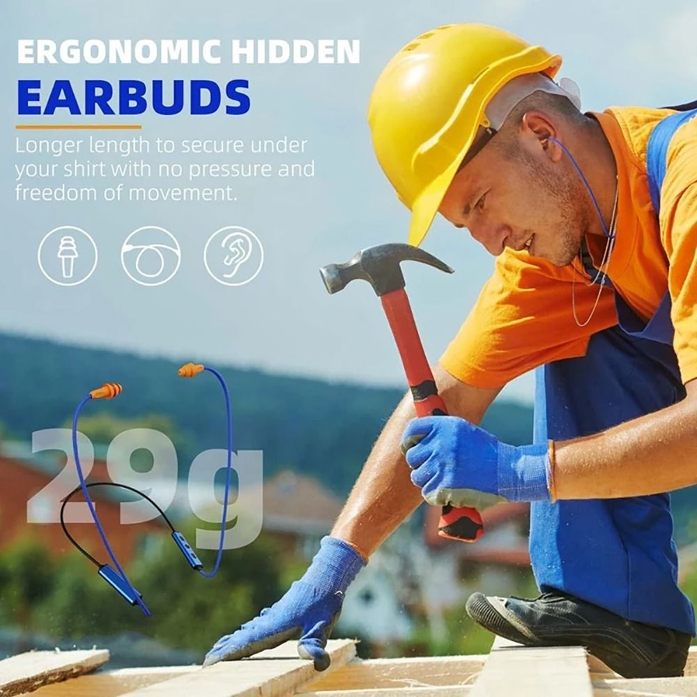 Noise Reduction Earplugs For Bone Conduction - سماعات أذن لاسلكية للحماية أثناء العمل،