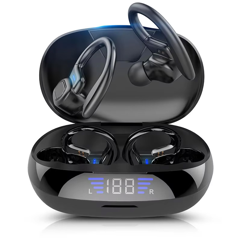 Silicone Ear Hooks Sports Headphones - سماعات أذن رياضية لاسلكية SP16 بتقنية