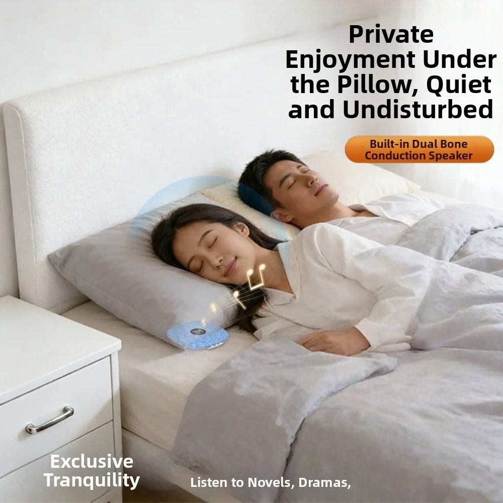 Bone Conduction Pillow Speaker Sleep Aid - مكبر صوت بلوتوث 5.4 تحت الوسادة