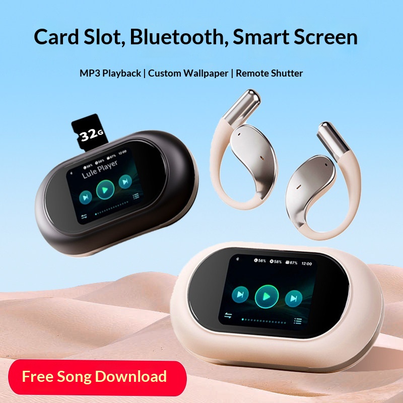 Silicone Ear Hooks Sports Headphones - سماعات أذن لاسلكية بتقنية البلوتوث تدعم
