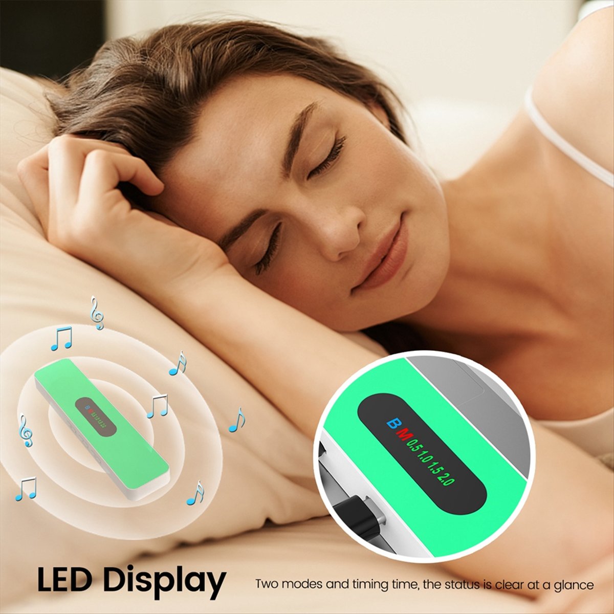 Bone Conduction Pillow Speaker Sleep Aid - مكبر صوت بوبوب بتقنية التوصيل العظمي