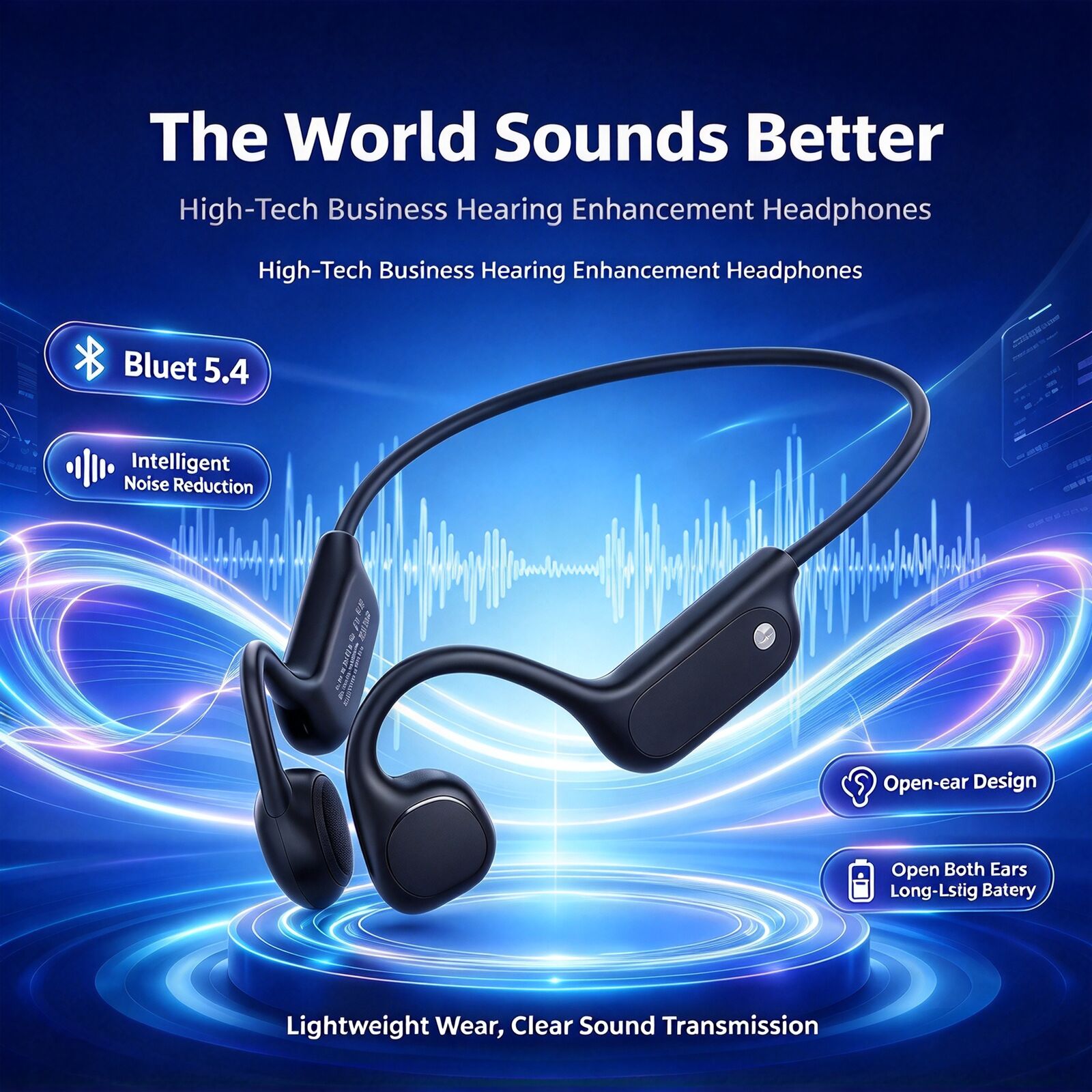 مكبر صوت لاسلكي بتقنية البلوتو - مراجعة Bone Conduction Hearing Aid Amplifier وسعره