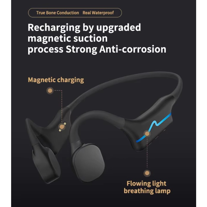 سماعات أذن بتقنية التوصيل العظ - مراجعة Swimming Bone Conduction Earphones Ip68 Mp3 وسعره