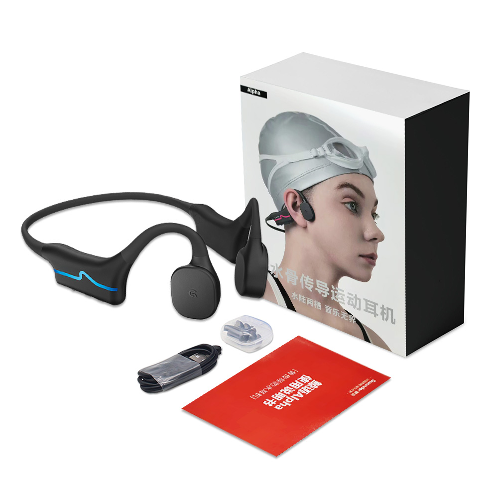 سماعات أذن بتقنية التوصيل العظ - مراجعة Swimming Bone Conduction Earphones Ip68 Mp3 وسعره