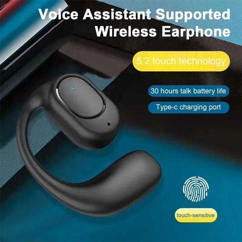 سماعات أذن لاسلكية بتقنية البل - مراجعة Bone Conduction Headphones Bluetooth 5.3 وسعره
