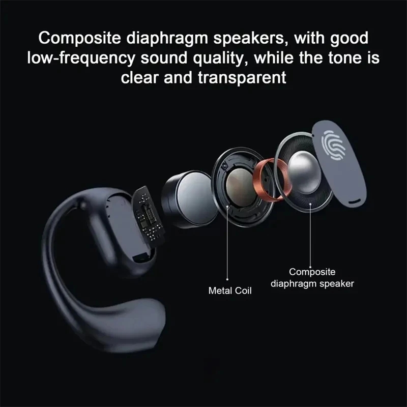 سماعات أذن لاسلكية بتقنية البل - مراجعة Bone Conduction Headphones Bluetooth 5.3 وسعره