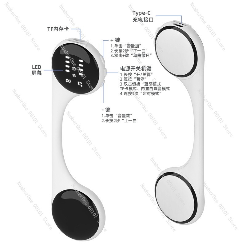 سماعات بلوتوث بتقنية التوصيل ا - مراجعة Bone Conduction Pillow Speaker Sleep Aid وسعره