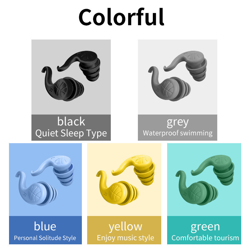 سدادات أذن سيليكون مضادة للضوض - مراجعة Waterproof Swimming Earplugs Silicone وسعره