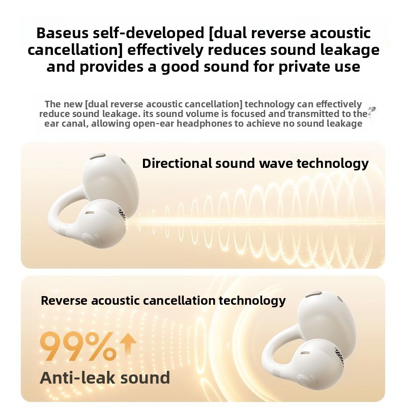 سماعات BASEUS BC1 بلوتوث 5.3 ب - مراجعة Air Conduction Open Ear Running Earbuds وسعره