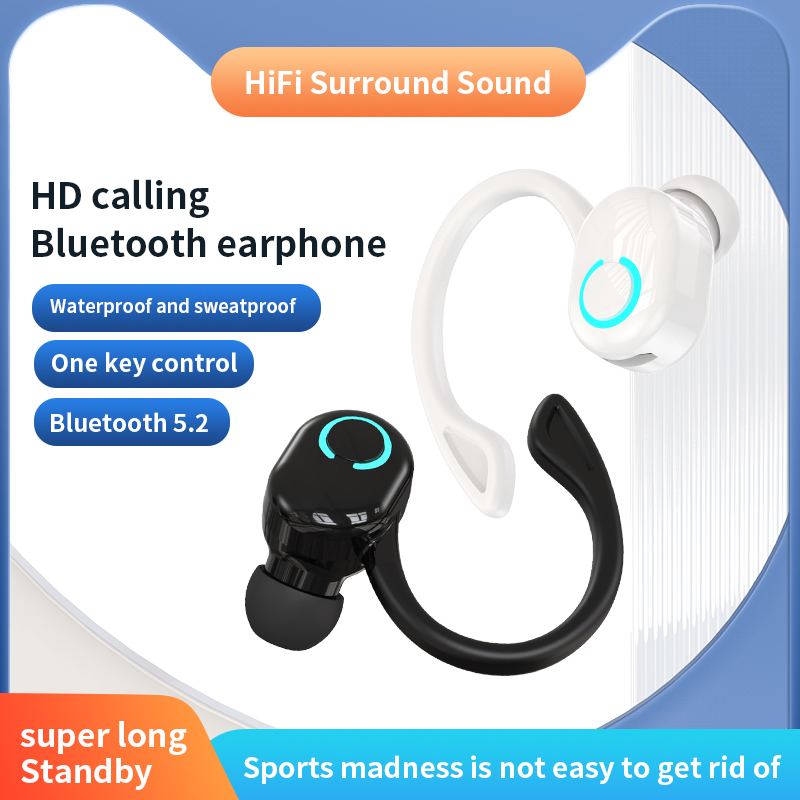 سماعة لاسلكية تعمل بالبلوتوث س - مراجعة Silicone Ear Hooks Sports Headphones وسعره