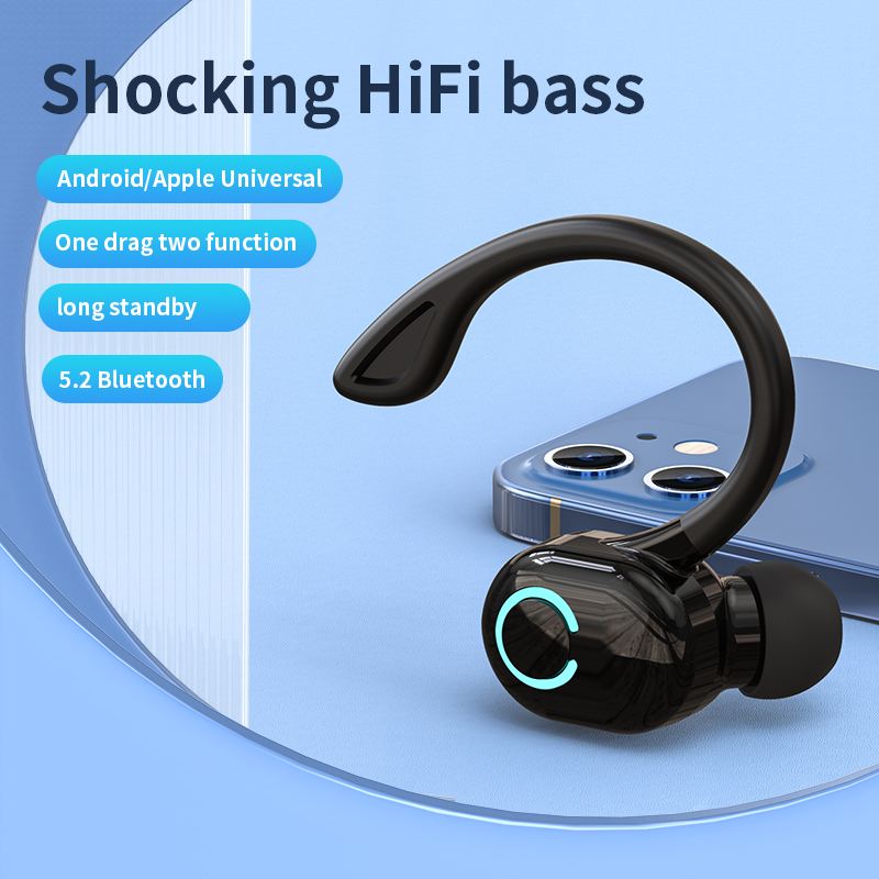 سماعة لاسلكية تعمل بالبلوتوث س - مراجعة Silicone Ear Hooks Sports Headphones وسعره