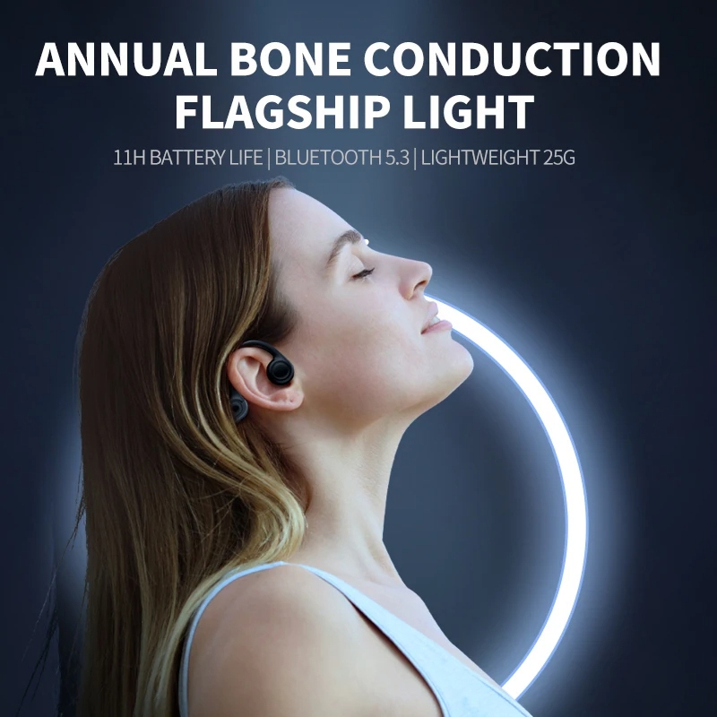 سماعات رأس بتقنية التوصيل العظ - مراجعة Bone Conduction Headphones Bluetooth 5.3 وسعره