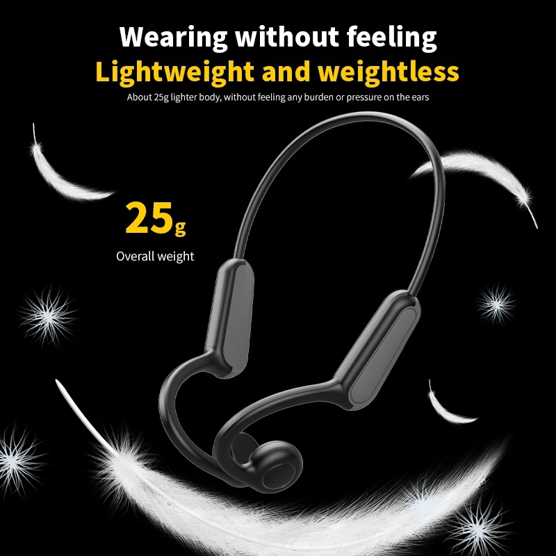 سماعات رأس بتقنية التوصيل العظ - مراجعة Bone Conduction Headphones Bluetooth 5.3 وسعره