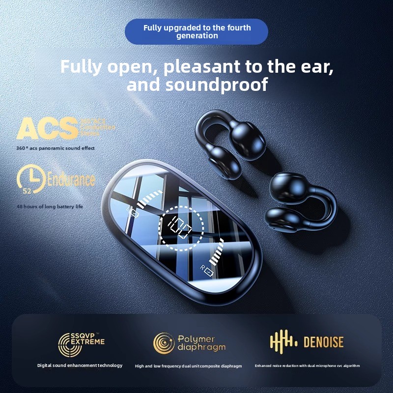 سماعات رأس لاسلكية بتقنية التو - مراجعة Bone Conduction Headphones Bluetooth 5.3 وسعره