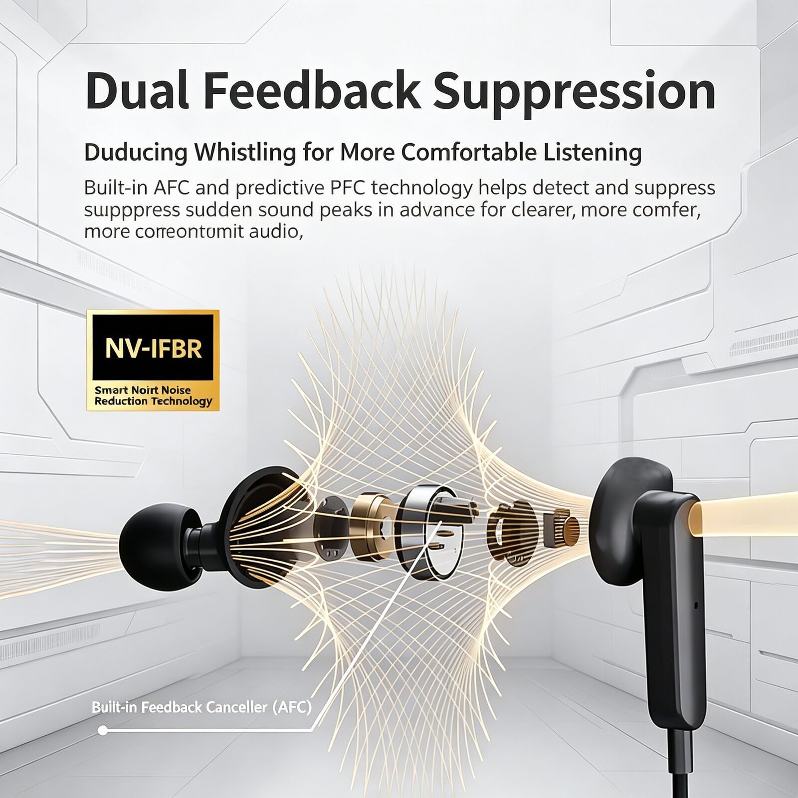 سماعة بلوتوث لتعزيز الصوت حول  - مراجعة Bone Conduction Hearing Aid Amplifier وسعره