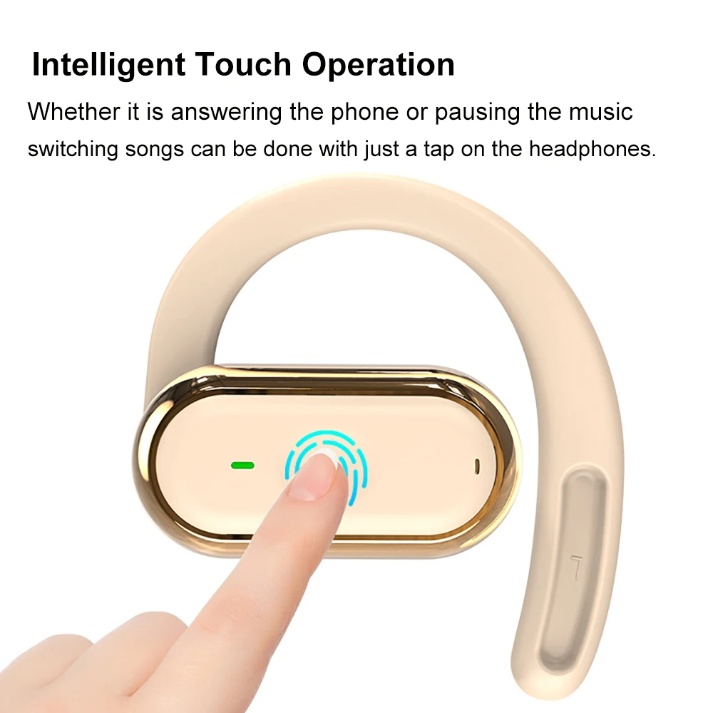KEBIDUMEI مفتوح الأذن بلوتوث 5 - مراجعة Silicone Ear Hooks Sports Headphones وسعره