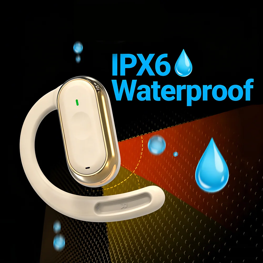 KEBIDUMEI مفتوح الأذن بلوتوث 5 - مراجعة Silicone Ear Hooks Sports Headphones وسعره