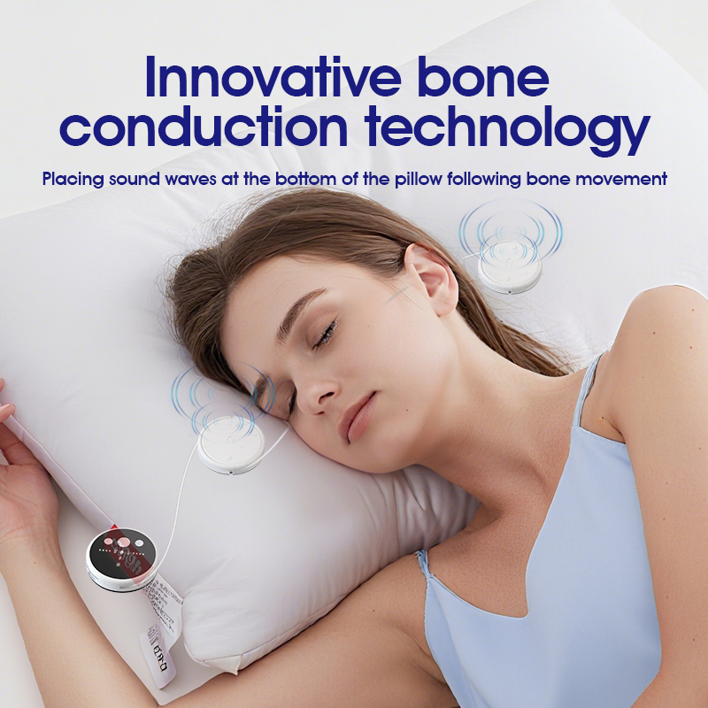 مكبر صوت تحت الوسادة، مشغل الك - مراجعة Bone Conduction Pillow Speaker Sleep Aid وسعره