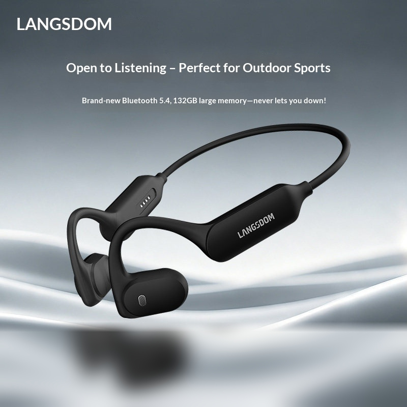 سماعات رأس لاسلكية بتقنية البل - مراجعة Air Conduction Open Ear Running Earbuds وسعره