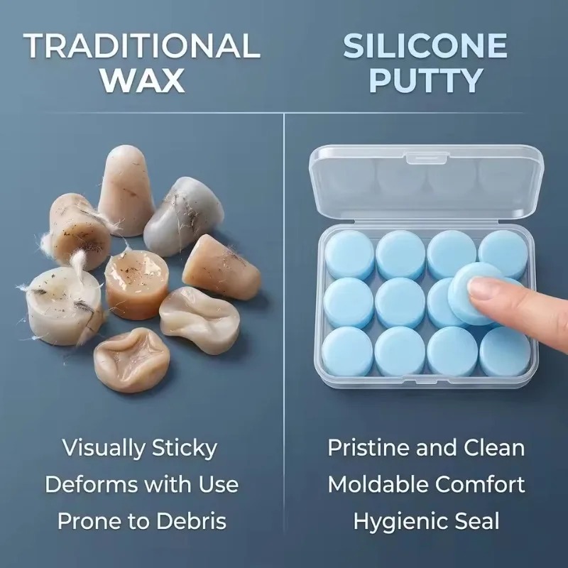 سدادات أذن من السيليكون الناعم - مراجعة Waterproof Swimming Earplugs Silicone وسعره