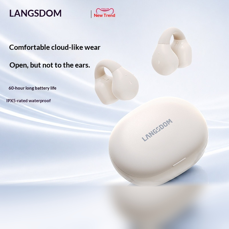 سماعات رأس لاسلكية بتقنية البل - مراجعة Air Conduction Open Ear Running Earbuds وسعره