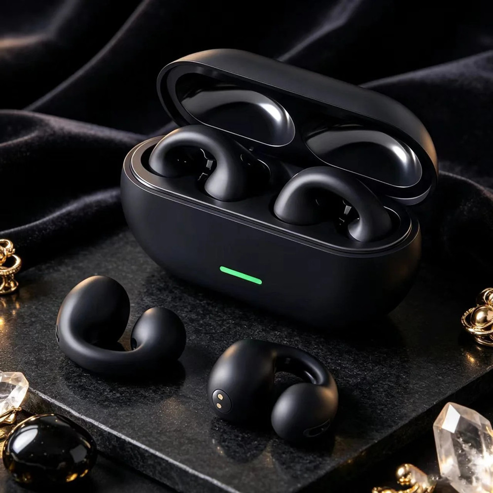 سماعة بلوتوث مفتوحة بتقنية الت - مراجعة Noise Reduction Earplugs For Bone Conduction وسعره