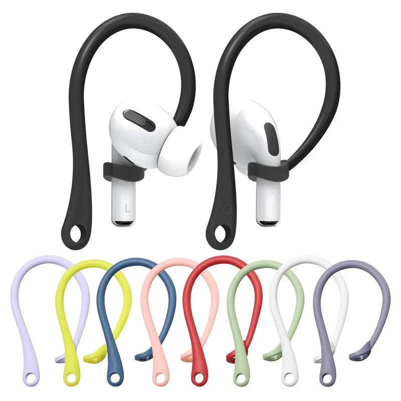 1-3 أزواج من خطافات الأذن المص - مراجعة Silicone Ear Hooks Sports Headphones وسعره