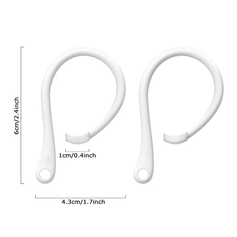 1-3 أزواج من خطافات الأذن المص - مراجعة Silicone Ear Hooks Sports Headphones وسعره