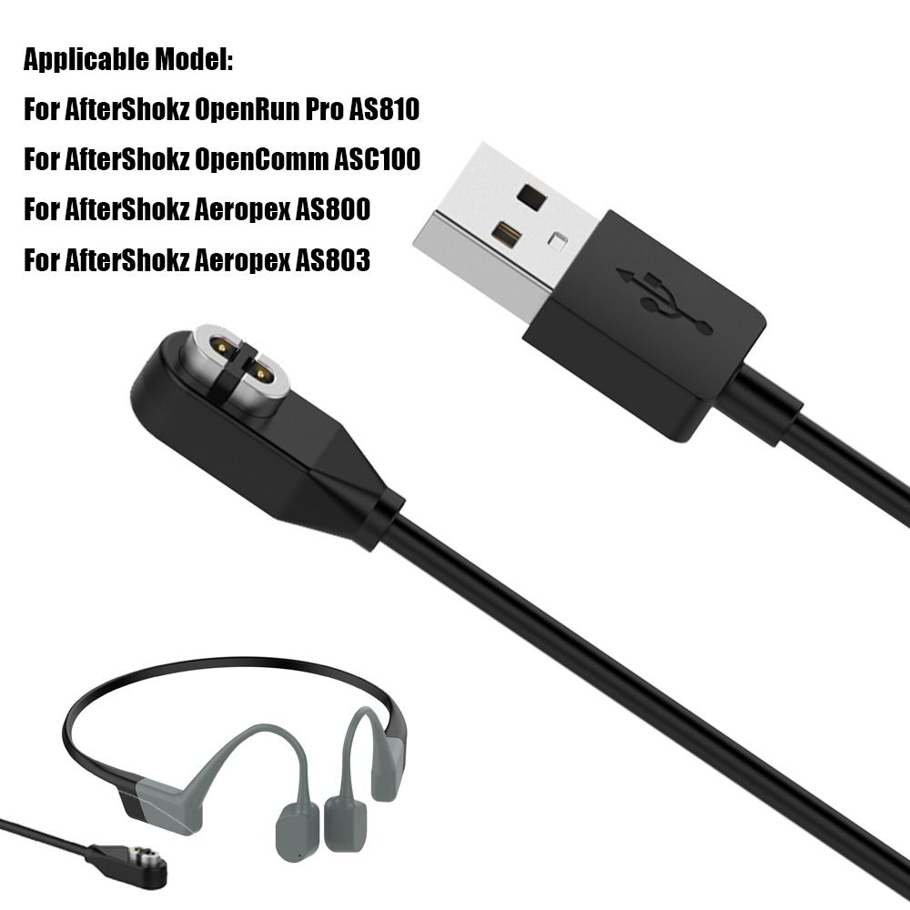 شاحن سماعات الرأس بتقنية التوص - مراجعة Magnetic Charging Cable Bone Conduction وسعره