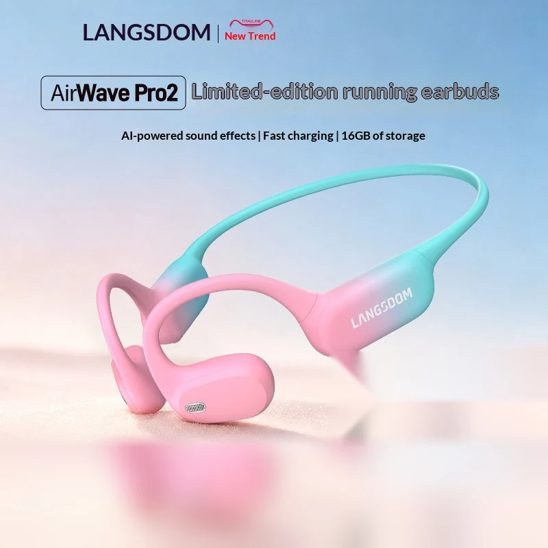 سماعات رأس لاسلكية بتقنية البل - مراجعة Air Conduction Open Ear Running Earbuds وسعره