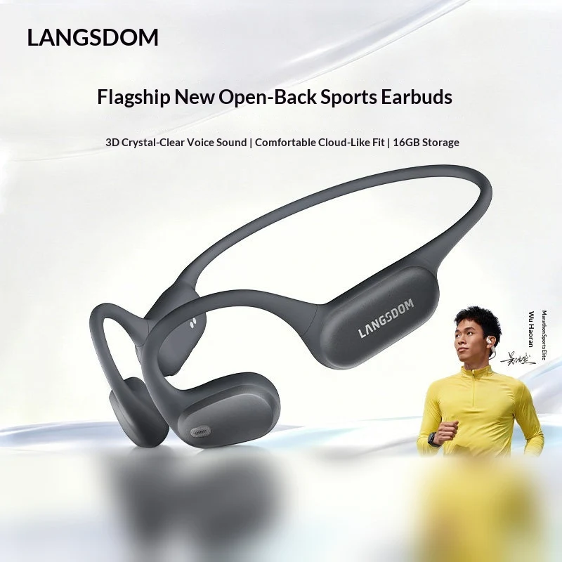 سماعات رأس لاسلكية بتقنية البل - مراجعة Air Conduction Open Ear Running Earbuds وسعره