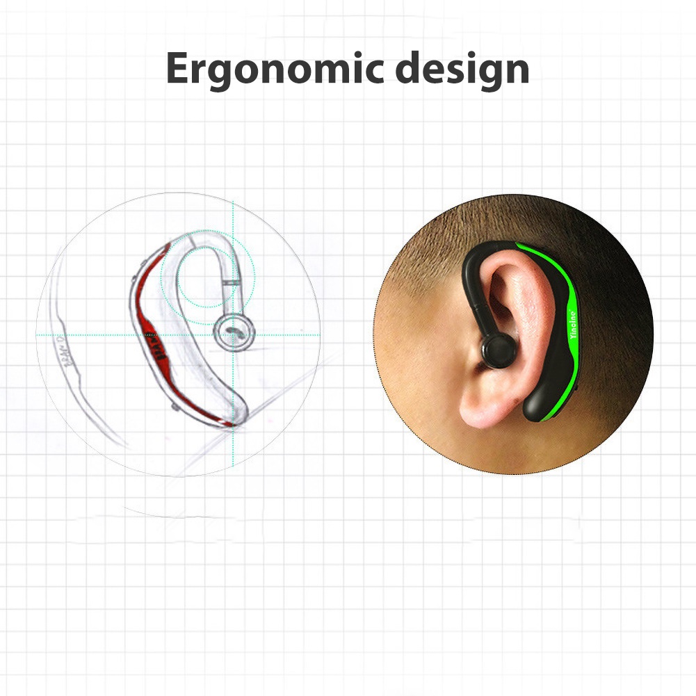 سماعة رأس لاسلكية بلوتوث ، مشب - مراجعة Silicone Ear Hooks Sports Headphones وسعره
