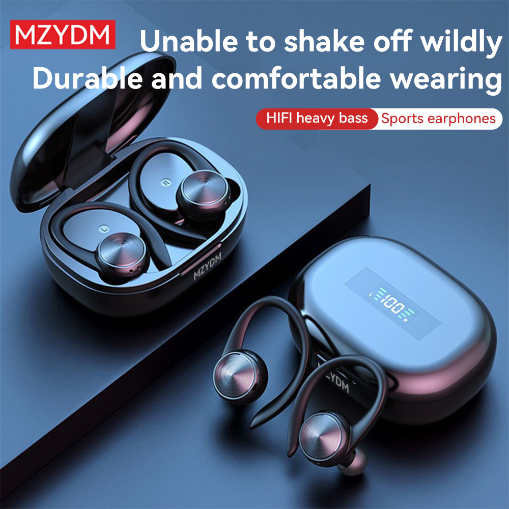 TWS سماعة لاسلكية تعمل بالبلوت - مراجعة Silicone Ear Hooks Sports Headphones وسعره