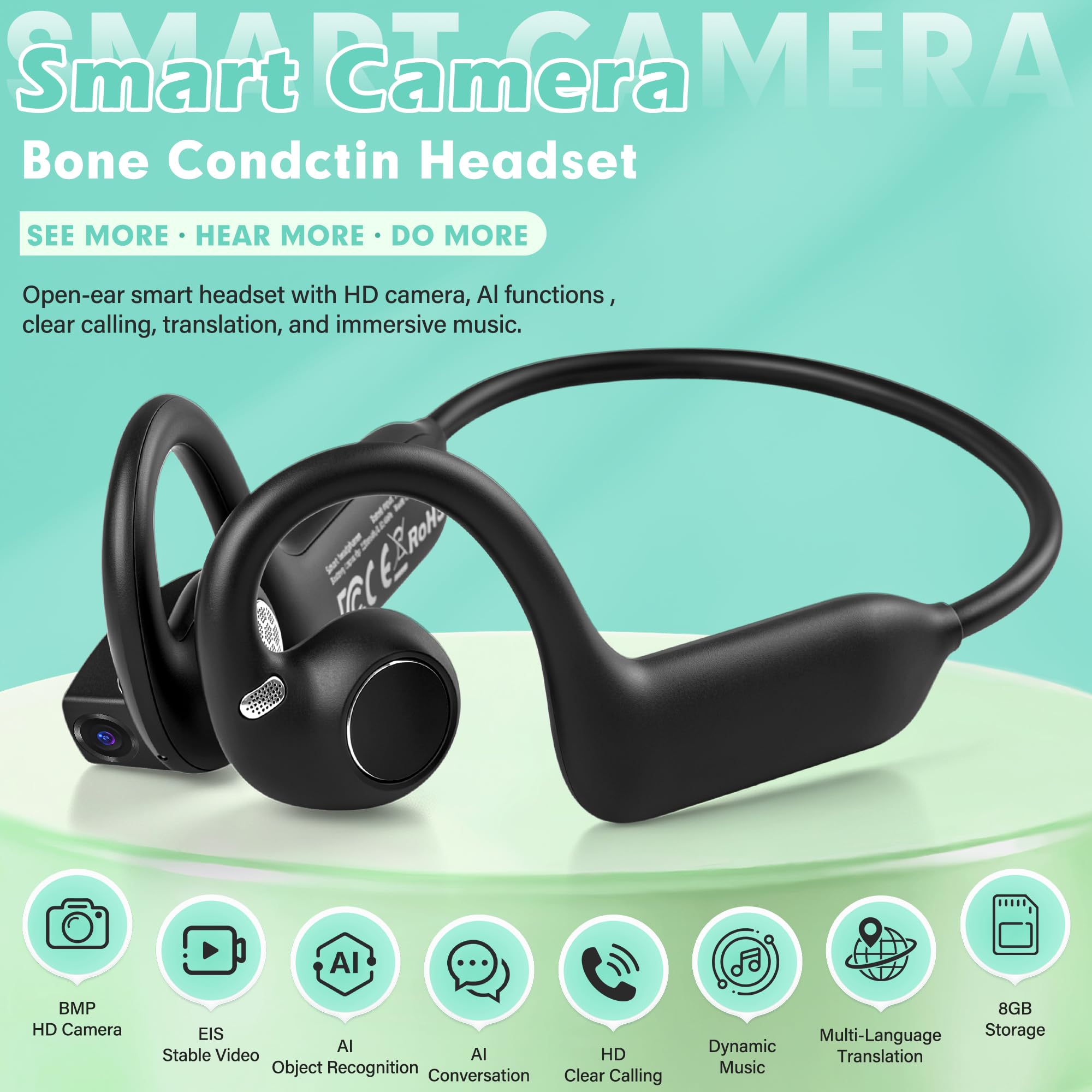 سماعات رأس E12 بتقنية التوصيل  - مراجعة Silicone Ear Hooks Sports Headphones وسعره