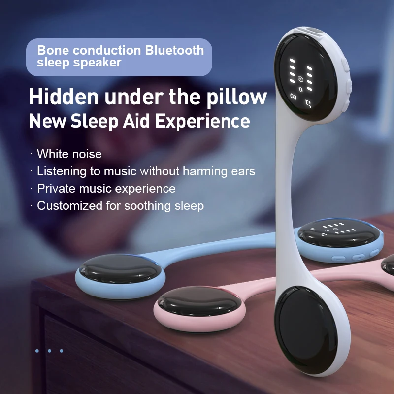 مكبر صوت بلوتوث بتقنية توصيل ا - مراجعة Bone Conduction Pillow Speaker Sleep Aid وسعره