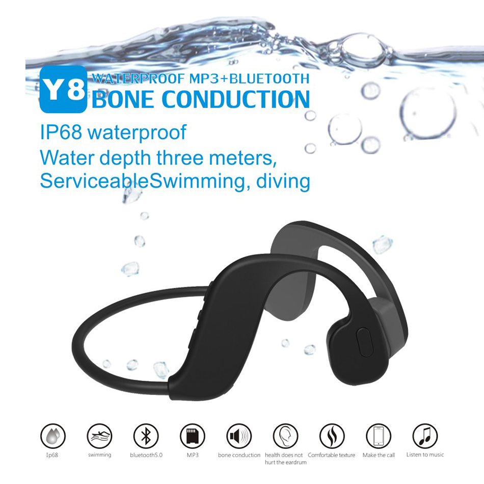 العظام التوصيل السباحة 32 جيجا - مراجعة Swimming Bone Conduction Earphones Ip68 Mp3 وسعره