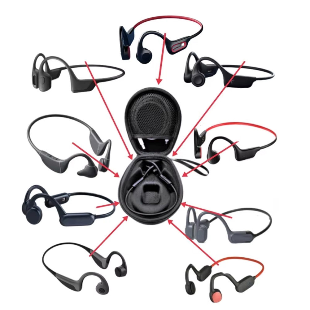 حقيبة تخزين سماعات الأذن، حافظ - مراجعة Hard Travel Case Bone Conduction Earphones وسعره