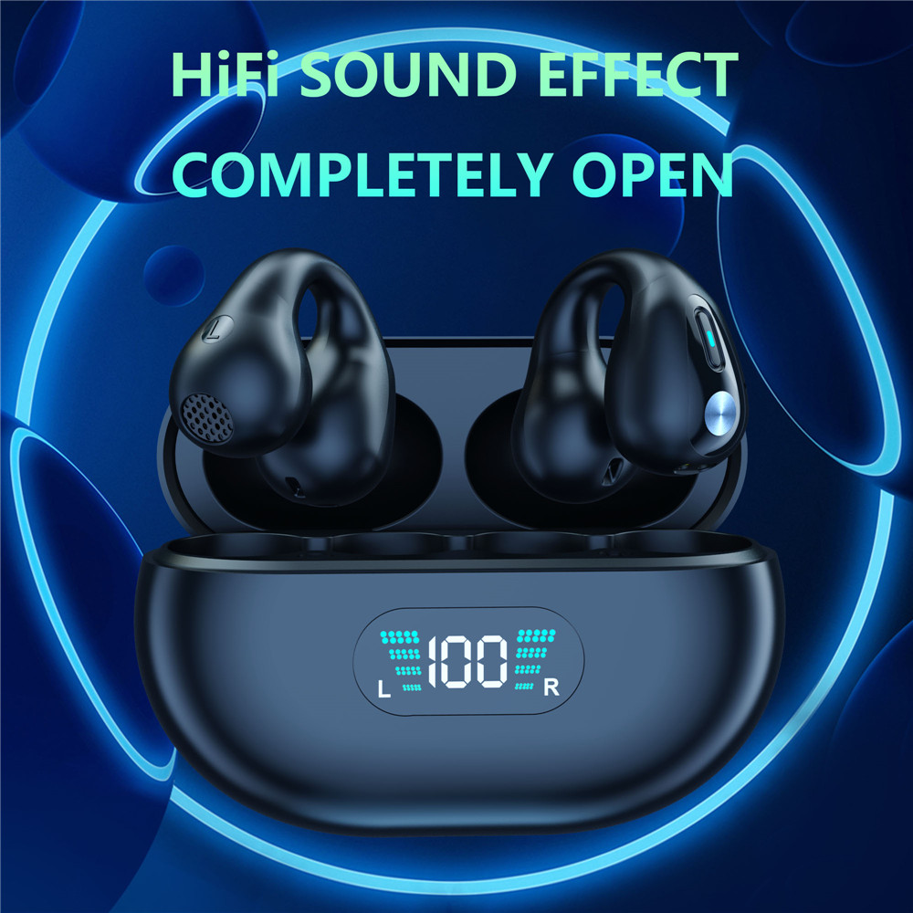 Shoumi اللاسلكية قرط كبس العظا - مراجعة Silicone Ear Hooks Sports Headphones وسعره
