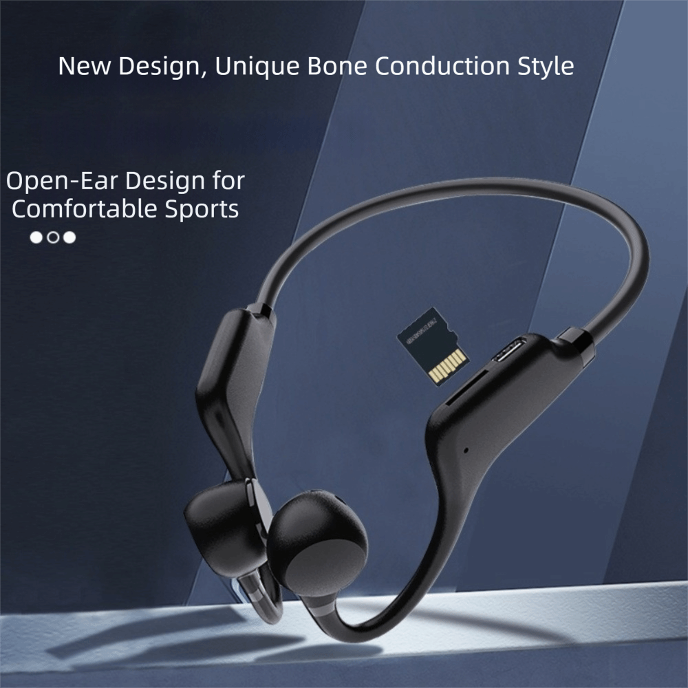 سماعات رأس لاسلكية بتقنية البل - مراجعة Bone Conduction Headphones Bluetooth 5.3 وسعره