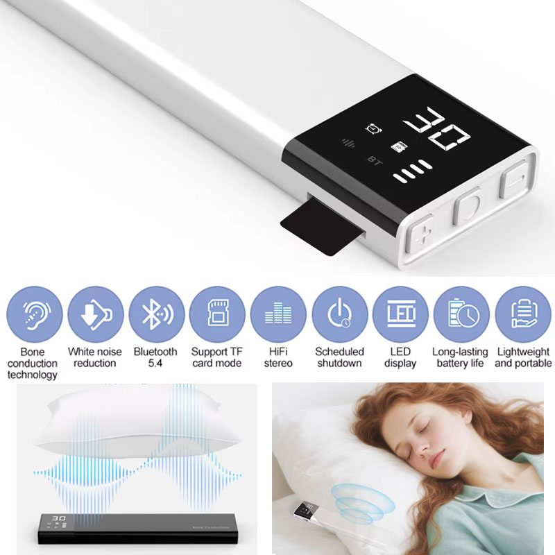 مكبر صوت بلوتوث تحت الوسادة بت - مراجعة Bone Conduction Pillow Speaker Sleep Aid وسعره