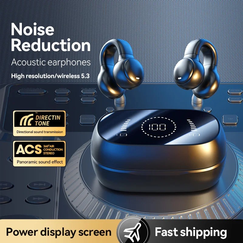 سماعات أذن لاسلكية بتقنية التو - مراجعة Bone Conduction Headphones Bluetooth 5.3 وسعره