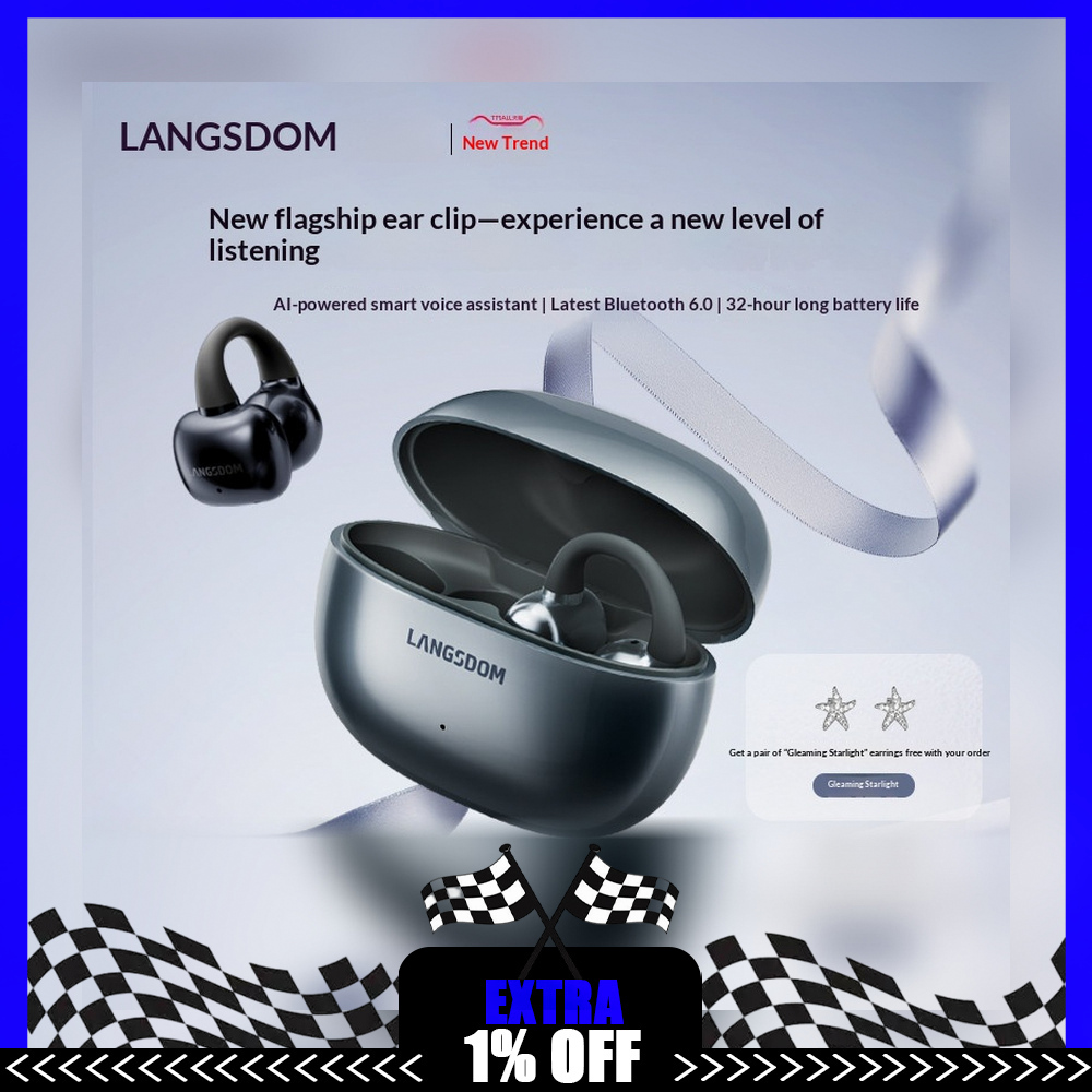 سماعات لانجسوم TS30 اللاسلكية  - مراجعة Air Conduction Open Ear Running Earbuds وسعره