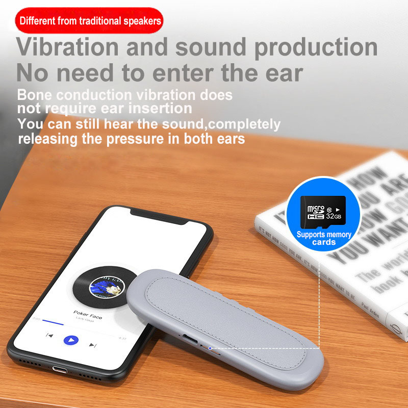 ميني العظام التوصيل سمّاعات بل - مراجعة Bone Conduction Pillow Speaker Sleep Aid وسعره
